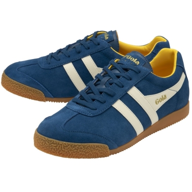 Gola Sneaker Harrier Suede-Leather navy blue/white/yellow Men